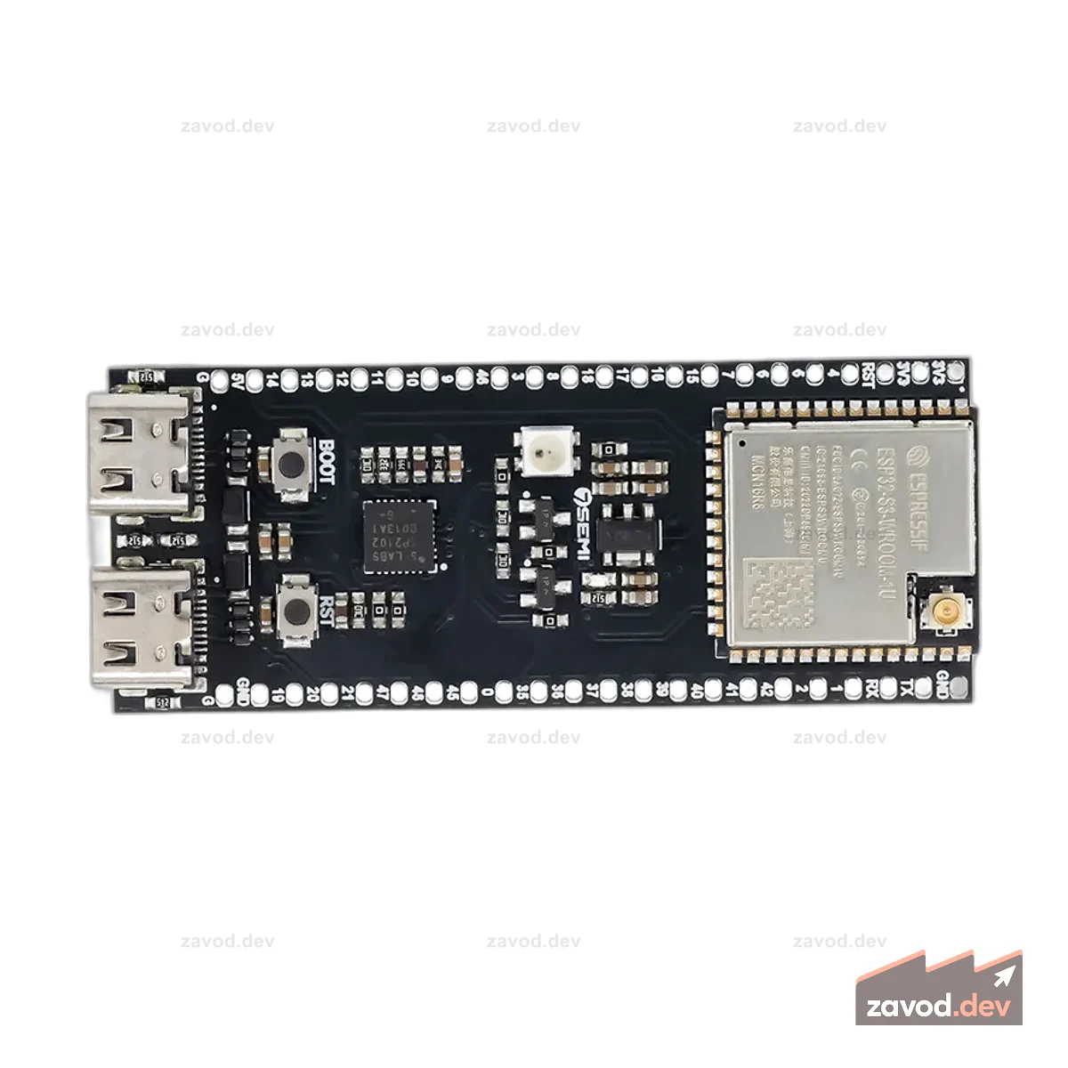 7Semi ESP32-S3-WROOM-1U-N16R8 Модуль WiFi Bluetooth с разъемом IPEX 16 МБ флэш-памяти 8 МБ PSRAM