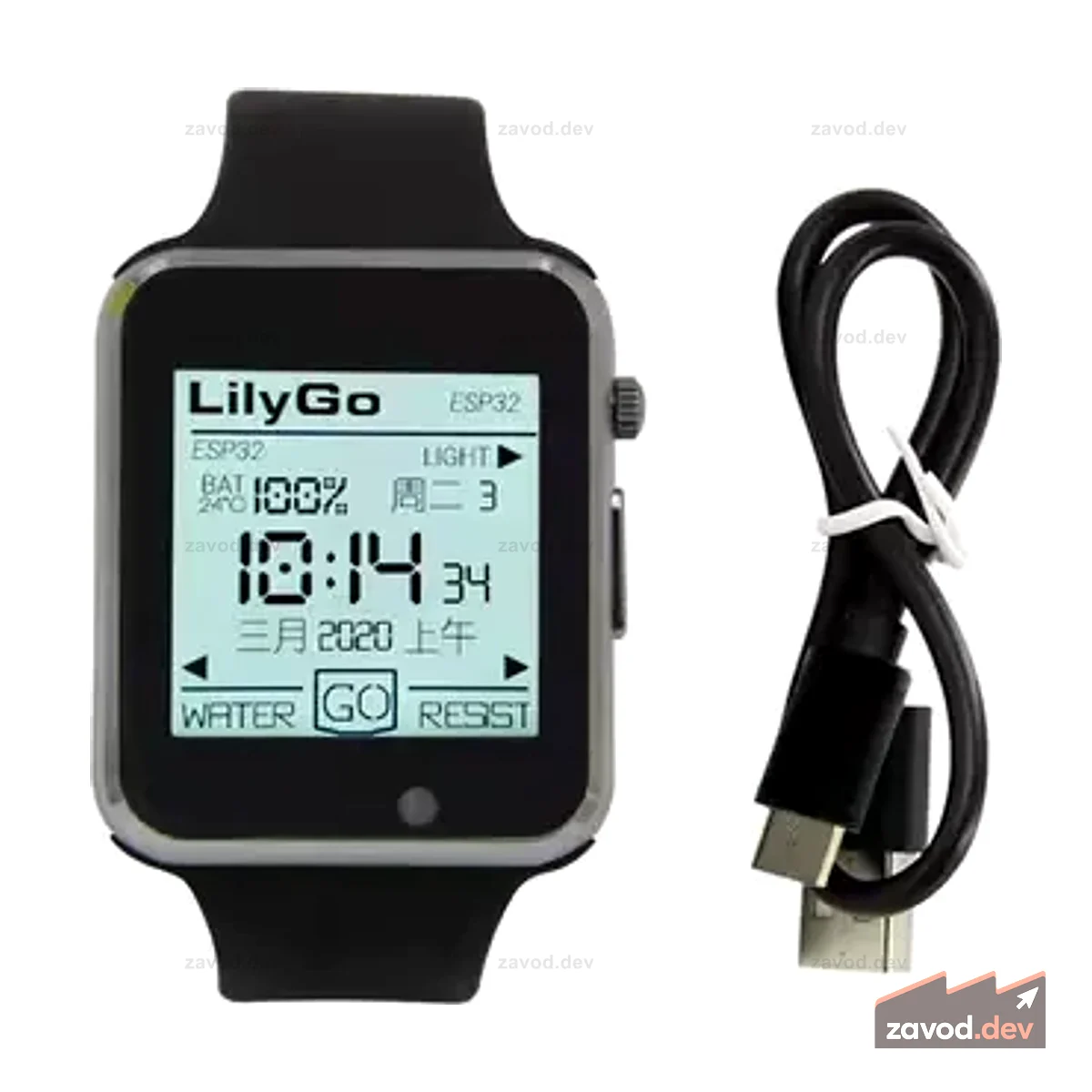 TTGO T-Watch-2020 ESP32 Основной чип 1,54-дюймовый сенсорный дисплей Программируемый носимый Взаимодействие с окружающей средой