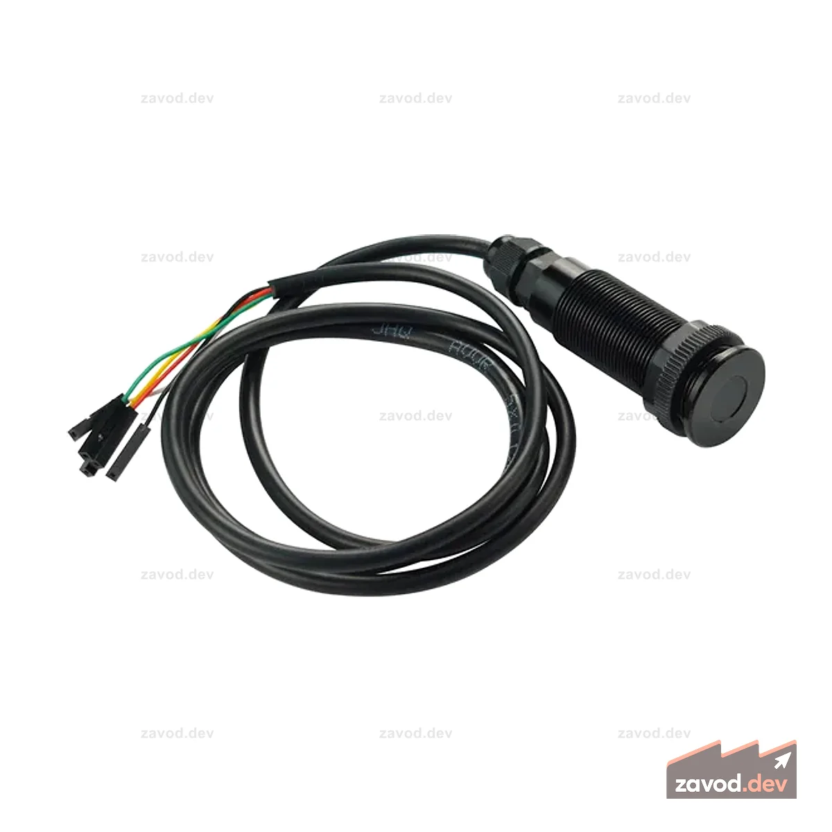 Промышленный лазерный датчик дальности (4–400 см, RS485, Modbus-RTU, IP67)