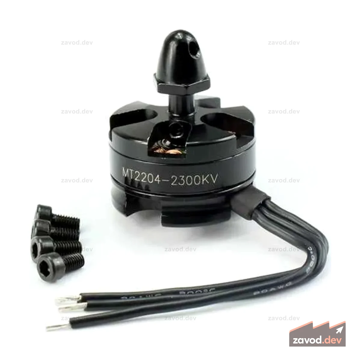 MT2204 2300KV Бесщеточный двигатель — черный CW