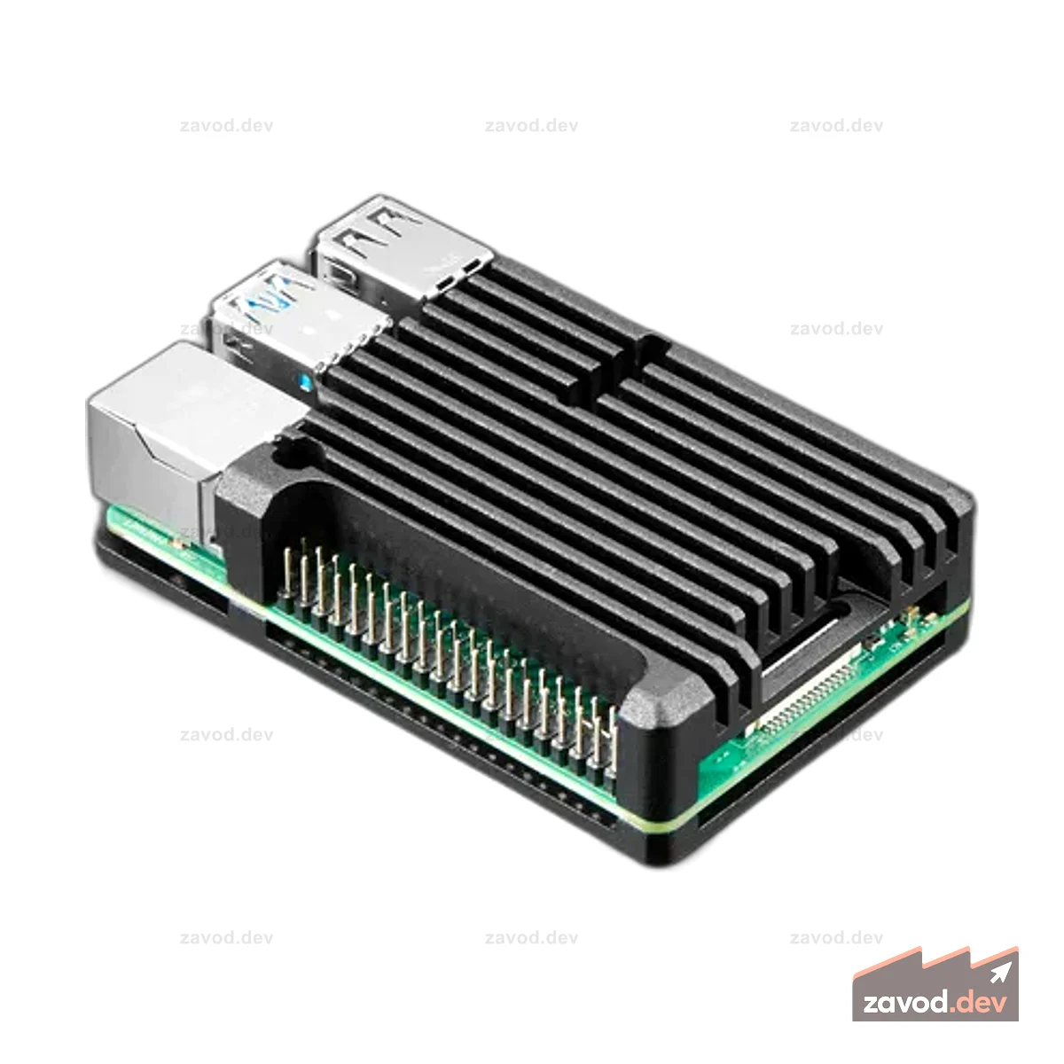 Алюминиевый металлический радиатор Raspberry Pi 4 Case