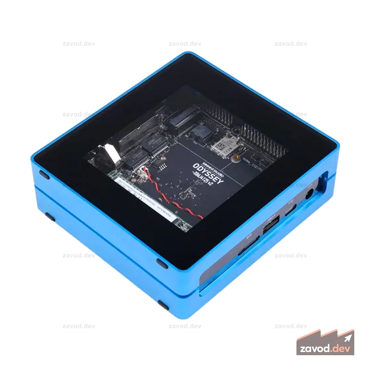 ODYSSEY Blue J4125 v2 — мини-ПК с 128 ГБ M.2 SATA, Linux и ядром RP2040, двумя сетевыми адаптерами 2,5 Gigabit Ethernet