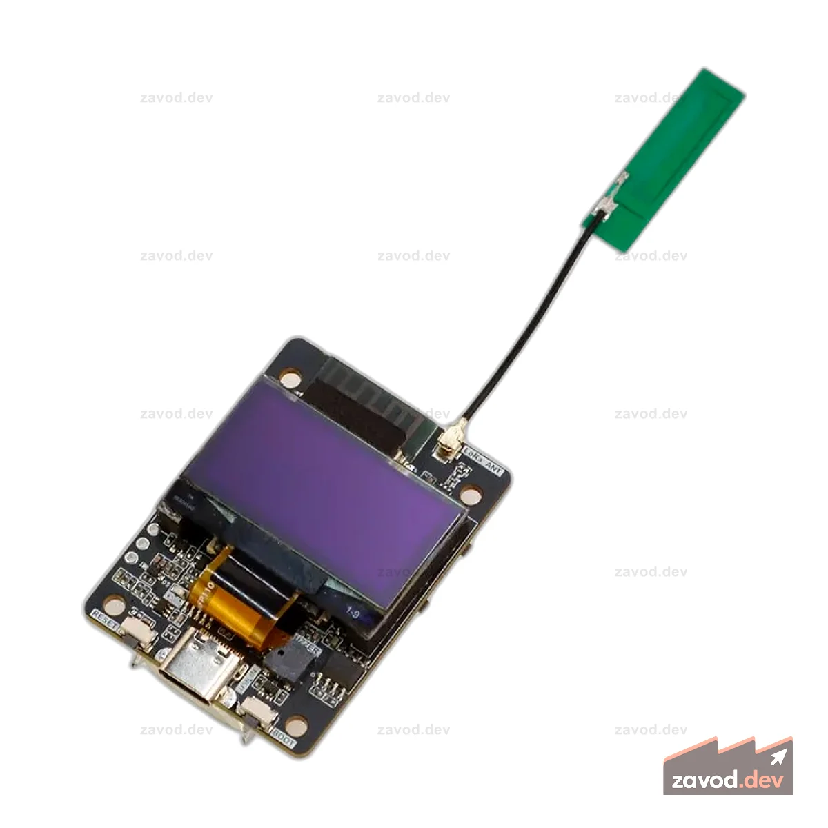 Приемопередатчик сигналов ThinkNode M2 Meshtastic (LoRa) на базе ESP32-S3 с 1,3-дюймовым OLED-дисплеем — без чехла