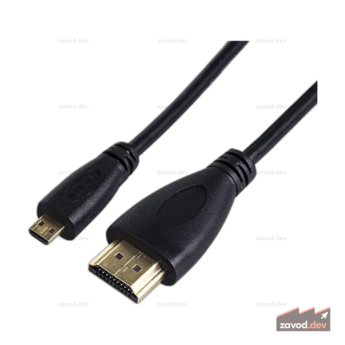 Кабель Micro HDMI-HDMI для Raspberry Pi 5/4/3B+/3B/Zero 2 Вт — 1,5 метра