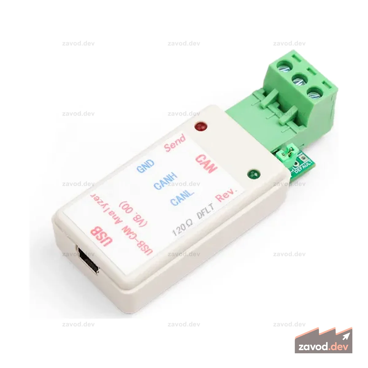 Адаптер USB-CAN-анализатора с USB-кабелем