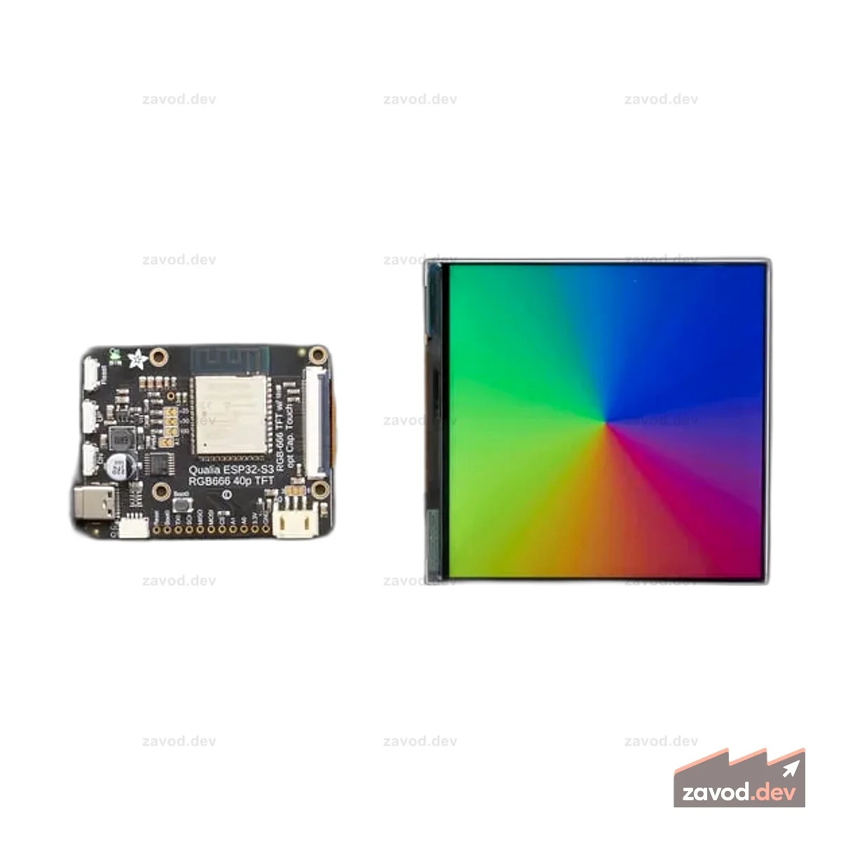 Квадратный TFT-дисплей RGB 666 TTL — 4 дюйма, 720 x 720 — без сенсорного экрана