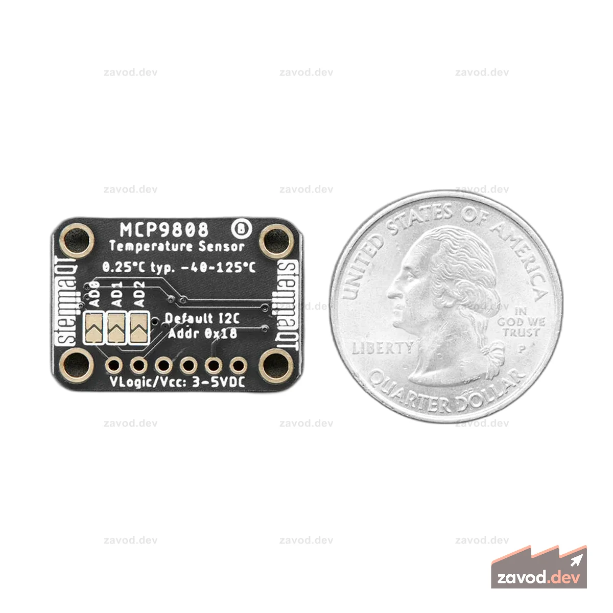 Adafruit MCP9808 Высокоточный датчик температуры I2C Breakout STEMMA QT / Qwiic