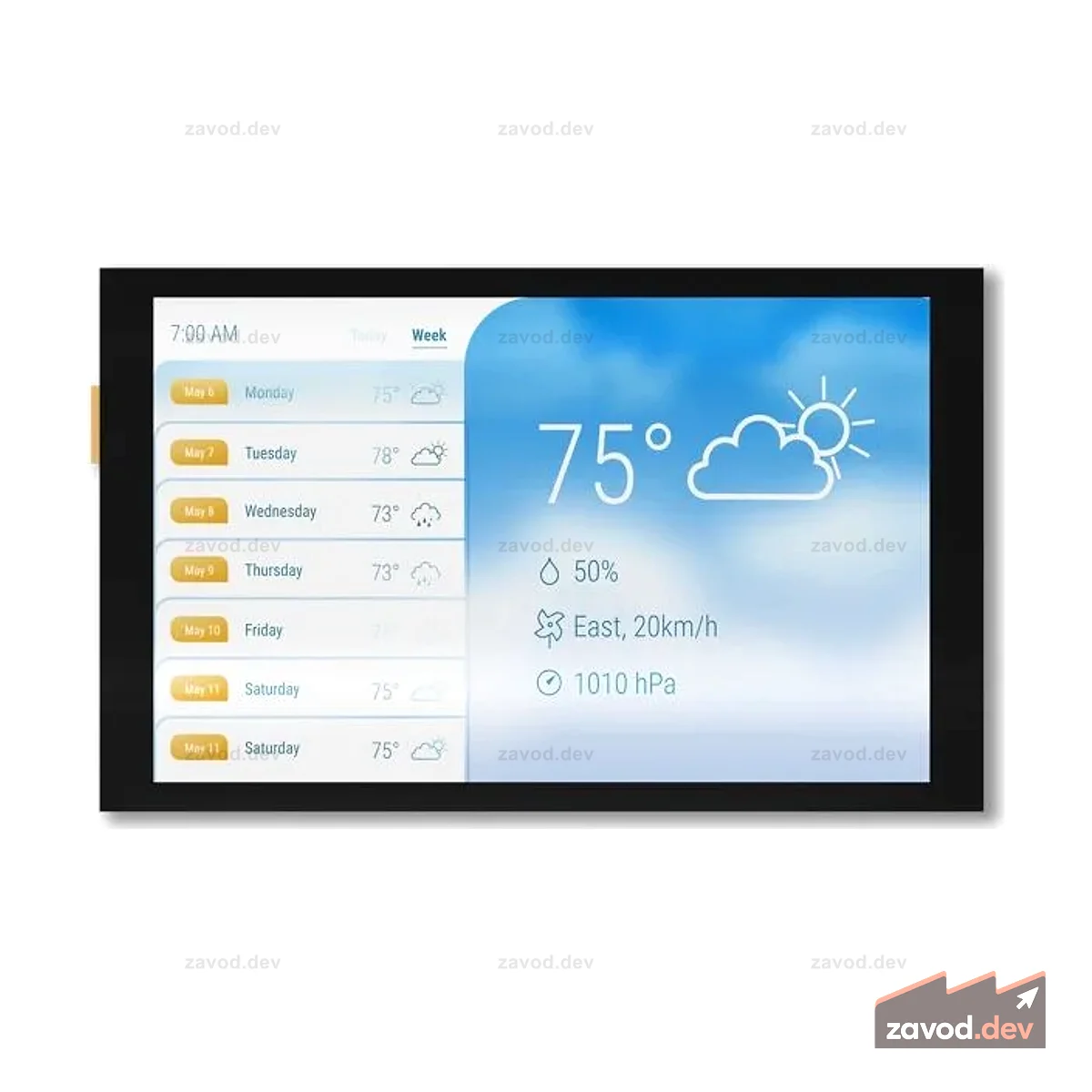 Pyxis 7 "1200x1920 Дисплейный модуль Light для Raspberry Pi CM3+