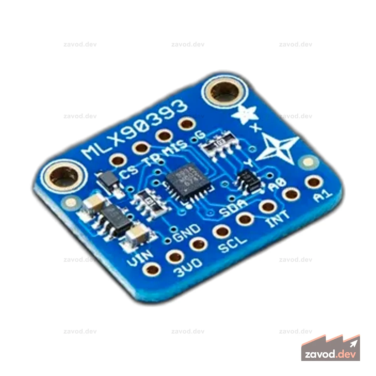 Трехосный магнитометр широкого диапазона Adafruit — MLX90393