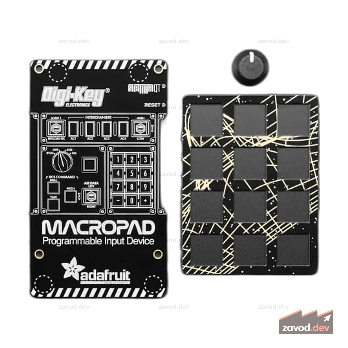 Корпус Adafruit MacroPad RP2040 + пакет дополнительных аппаратных средств