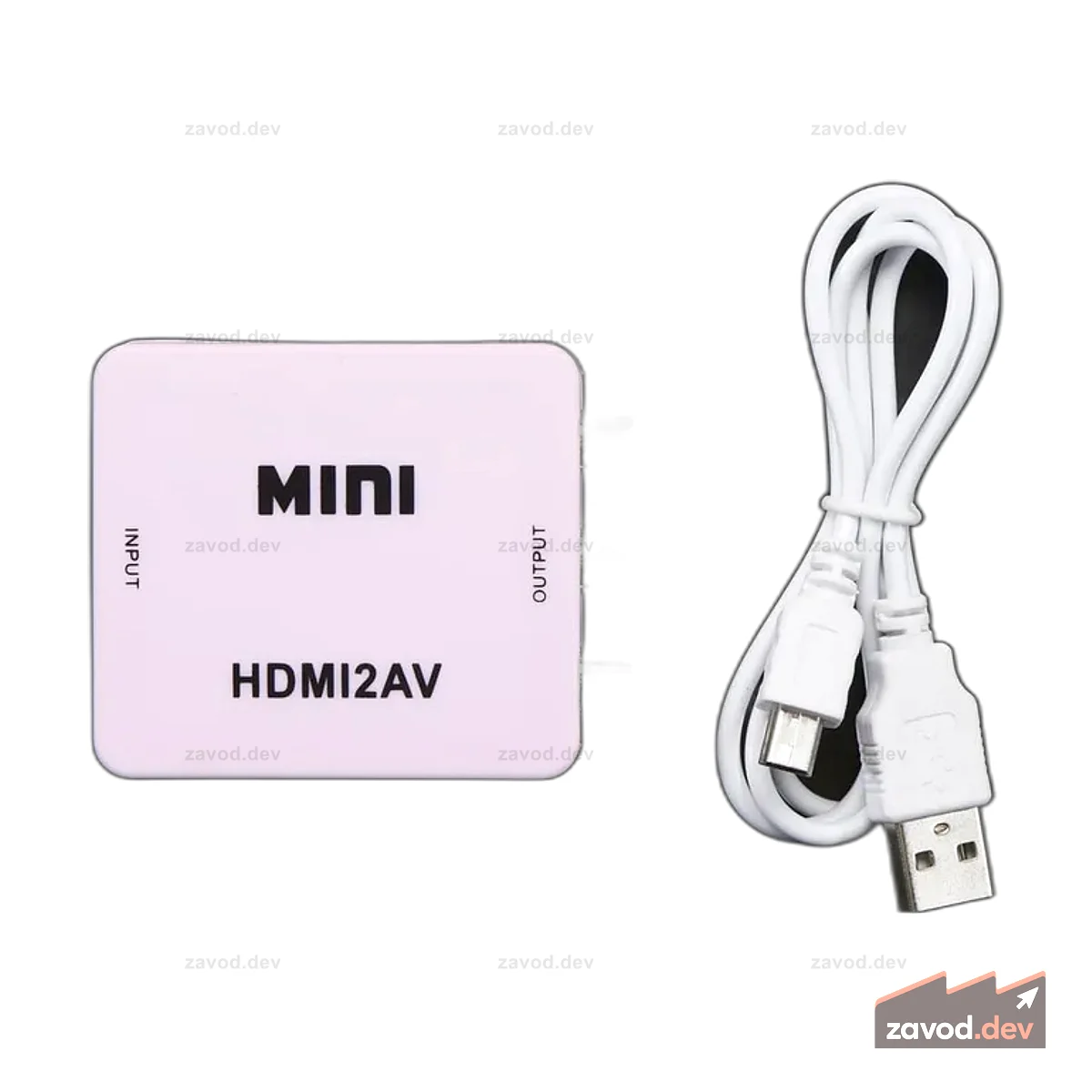Адаптер HDMI-RCA для аудио и видео NTSC или PAL