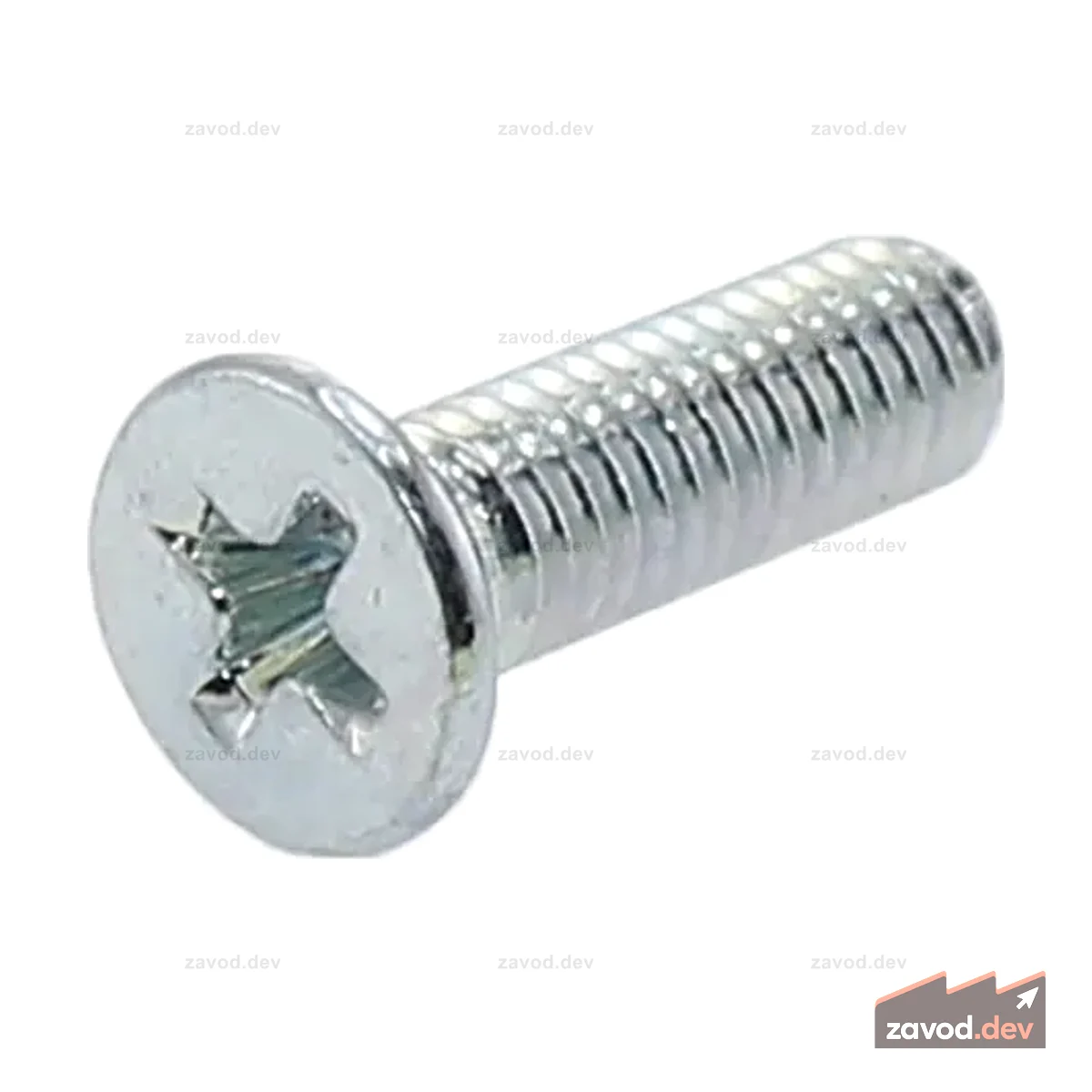 Винт с плоской головкой Phillips M3-0,5 x 10 мм