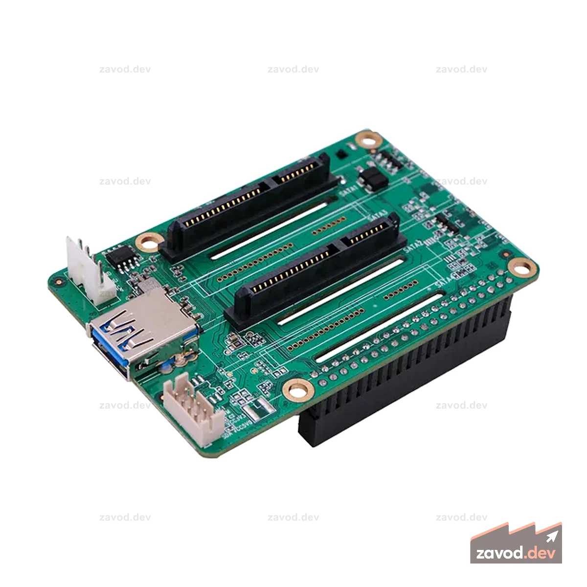 Dual SATA HAT для Raspberry Pi 4