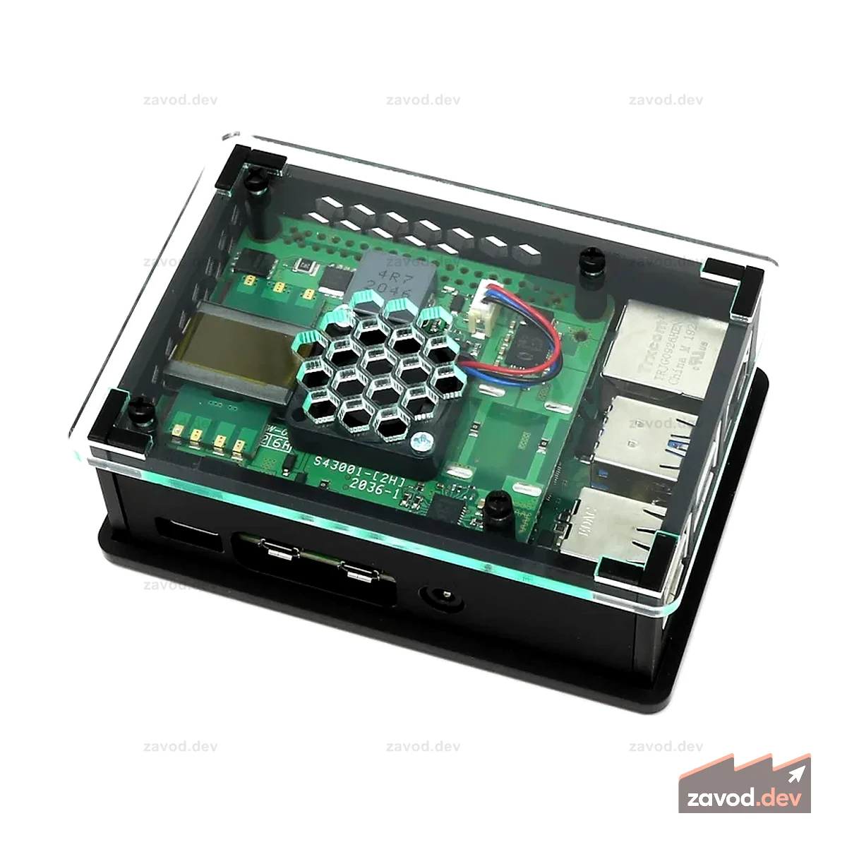 Чехол PoE+ HAT для Raspberry Pi 4 (v2.0)