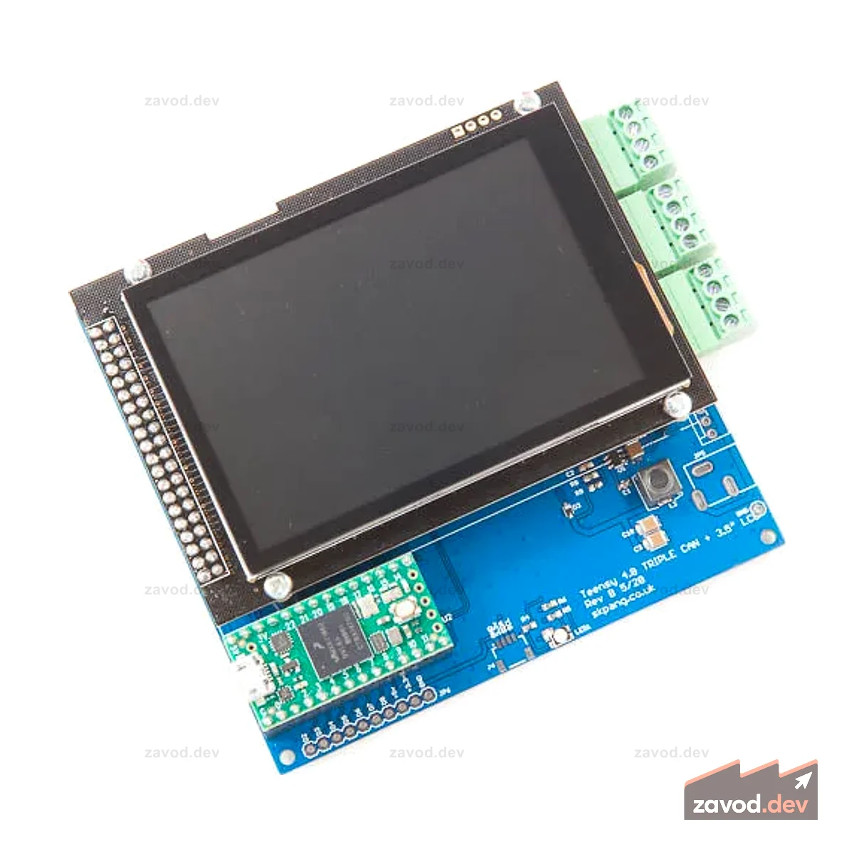Плата Teensy 4.0 Triple CAN с 3,5-дюймовым сенсорным ЖК-дисплеем 480x320