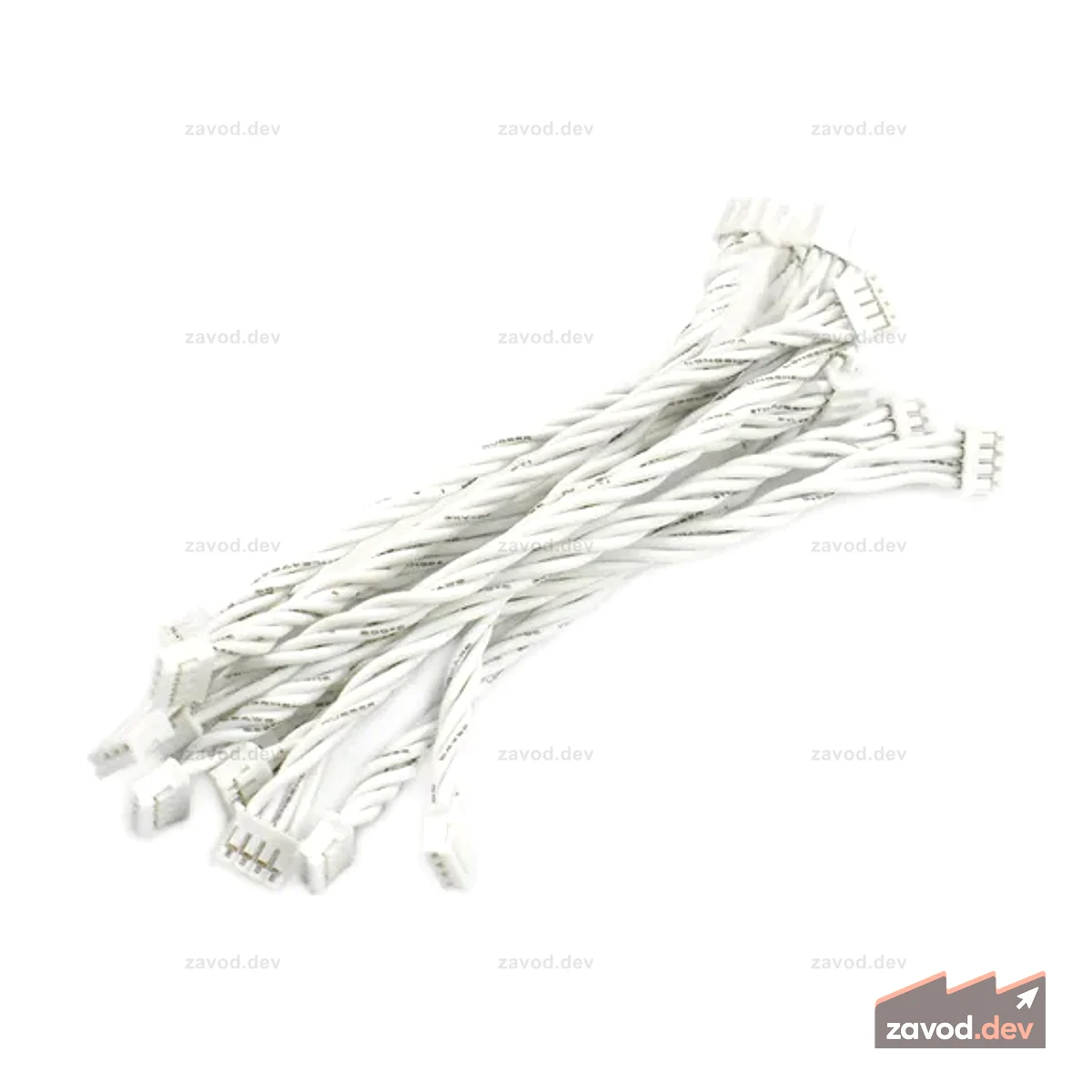 PH2.0-4P Male-to-Male Jumper Cable (10cm, 10 Pack)