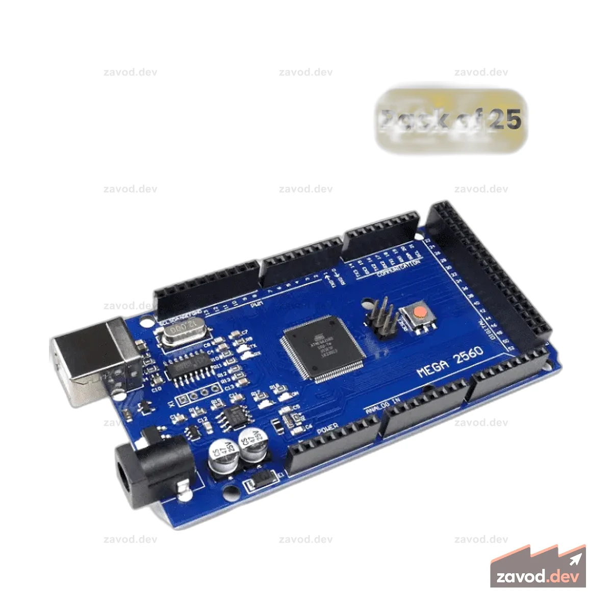 Плата, совместимая с Arduino MEGA 2560 R3 (25 шт. в упаковке)