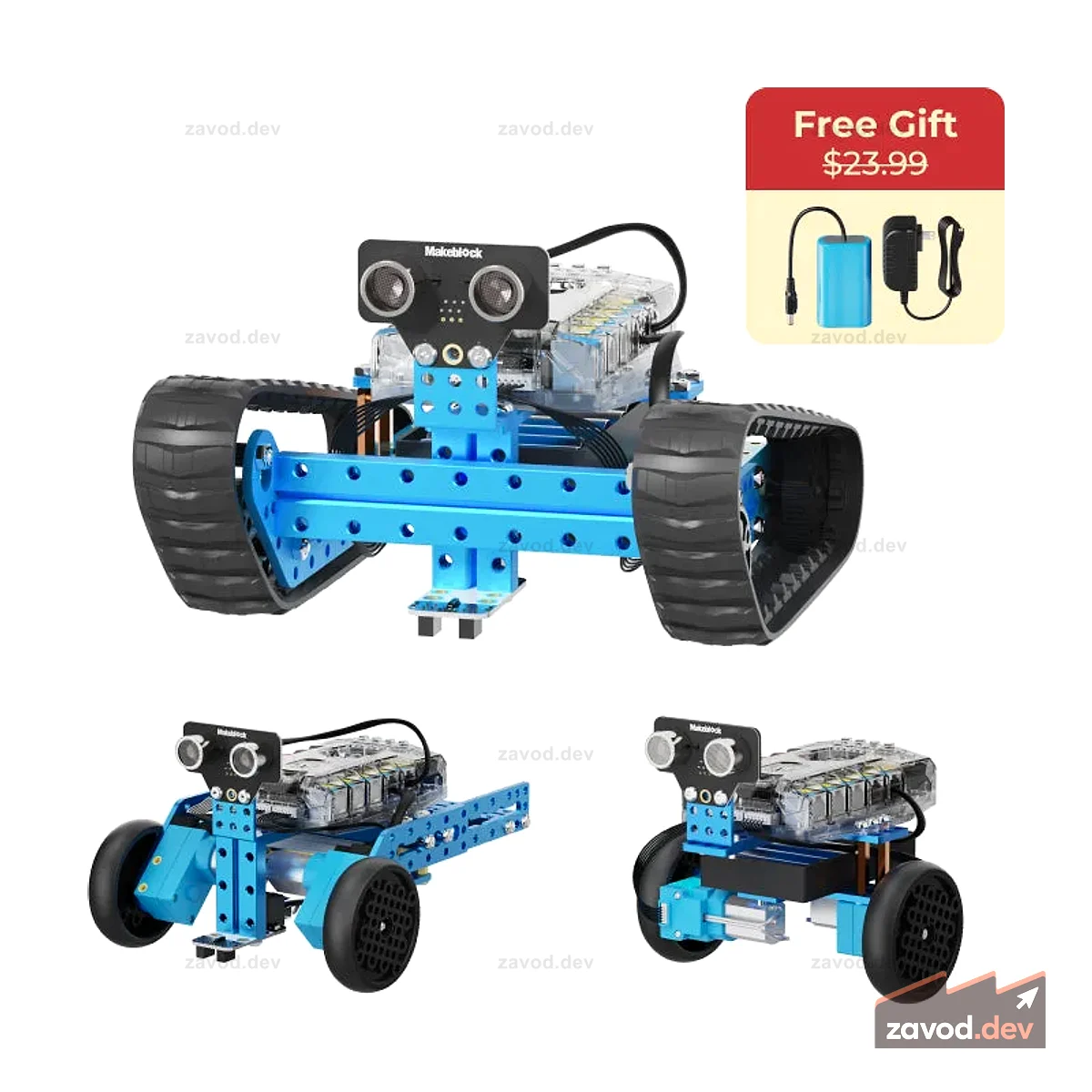 Makeblock mBot Ranger: комплект робототехники 3-в-1 для создания роботов с нуля
