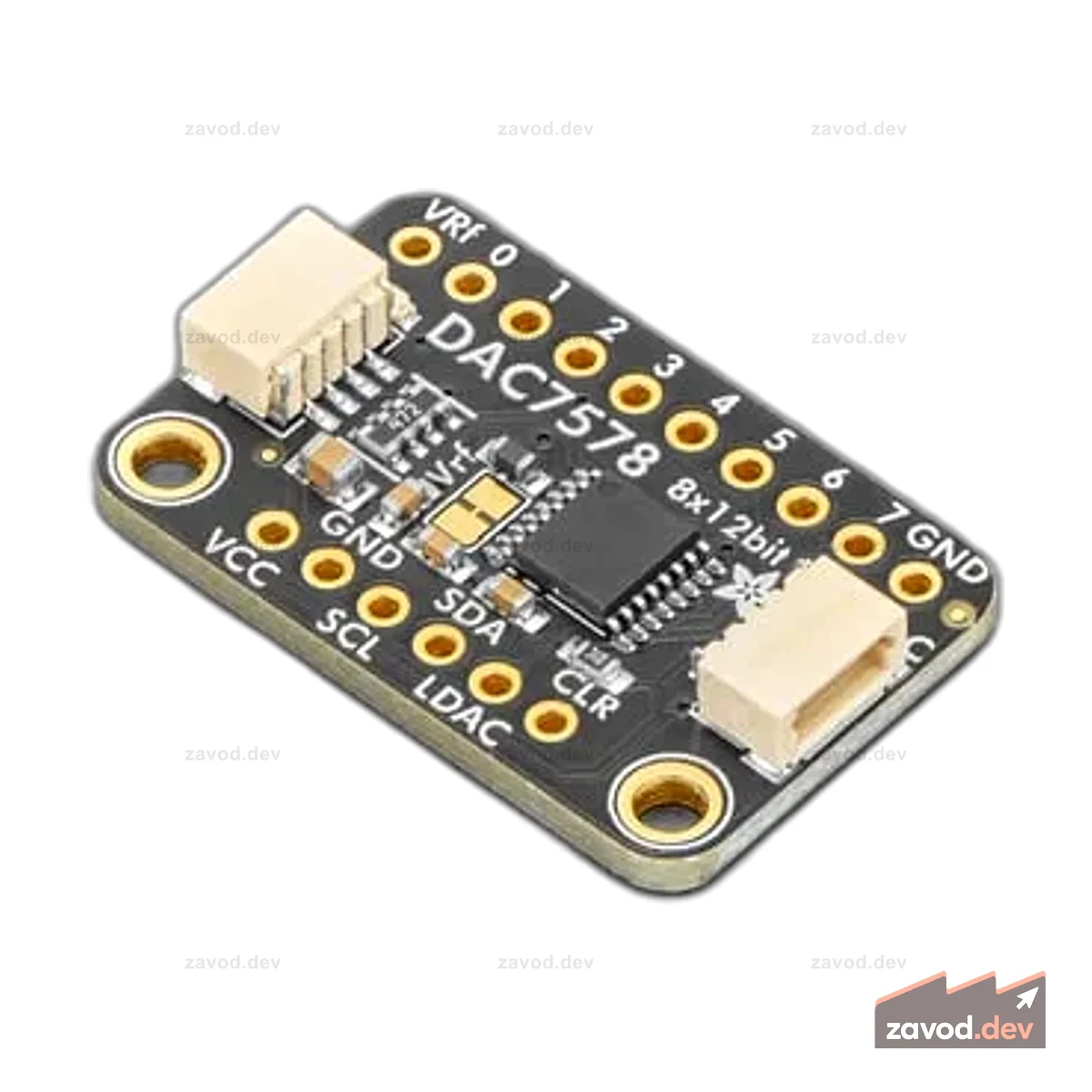 Adafruit DAC7578 Breakout — 8-канальный 12-битный ЦАП I2C