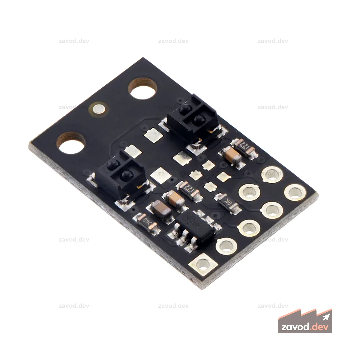 QTRX-MD-02RC Массив датчиков отражения: 2-канальный, шаг 8 мм, RC-выход, малый ток
