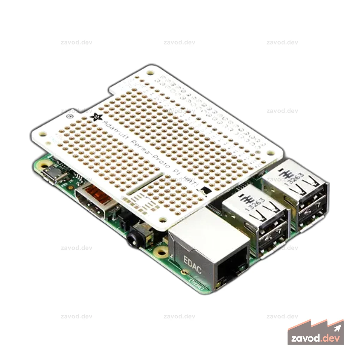 Adafruit Perma-Proto HAT для мини-комплекта Pi — без EEPROM