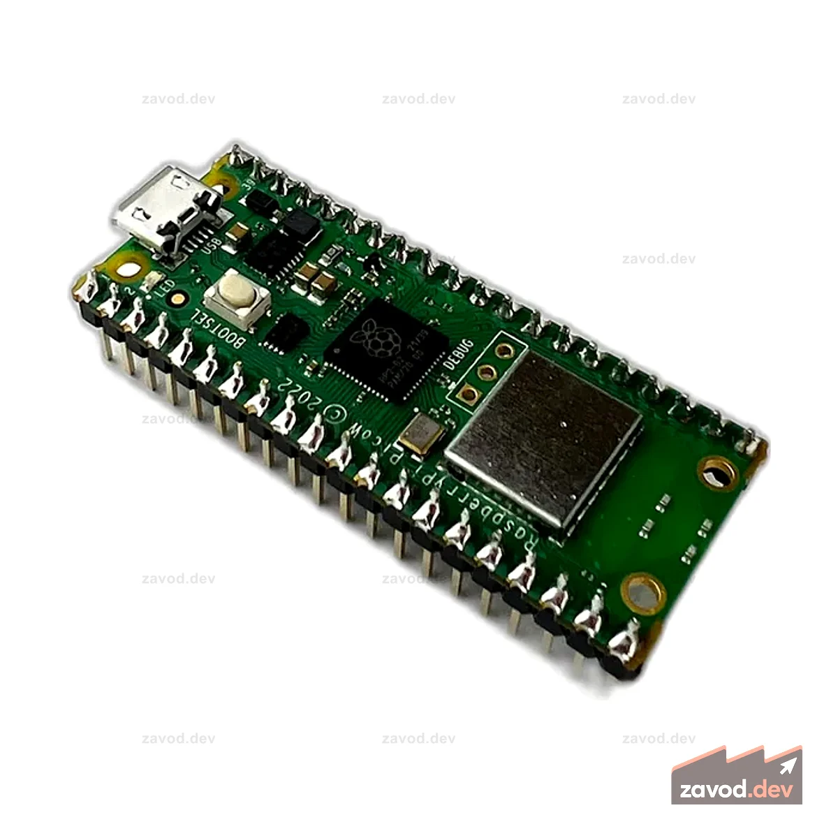 Raspberry Pi Pico WH — беспроводная связь Pico с припаянными разъемами