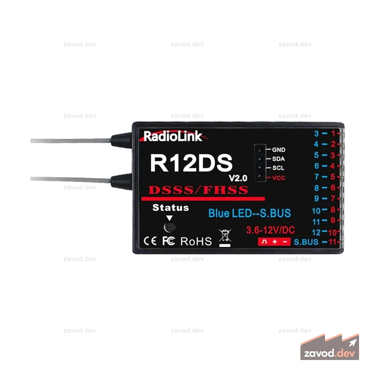 Radiolink R12DS RC приемник 2.4ГГц 12 каналов