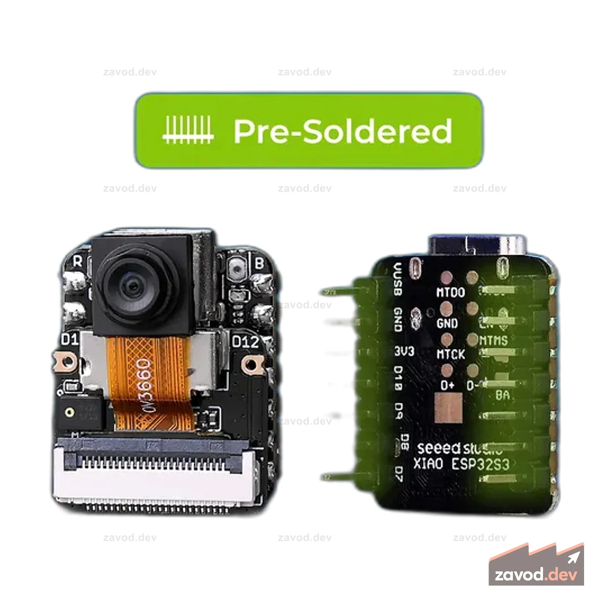 Seeed Studio XIAO ESP32-S3 Sense (предварительно припаянный)