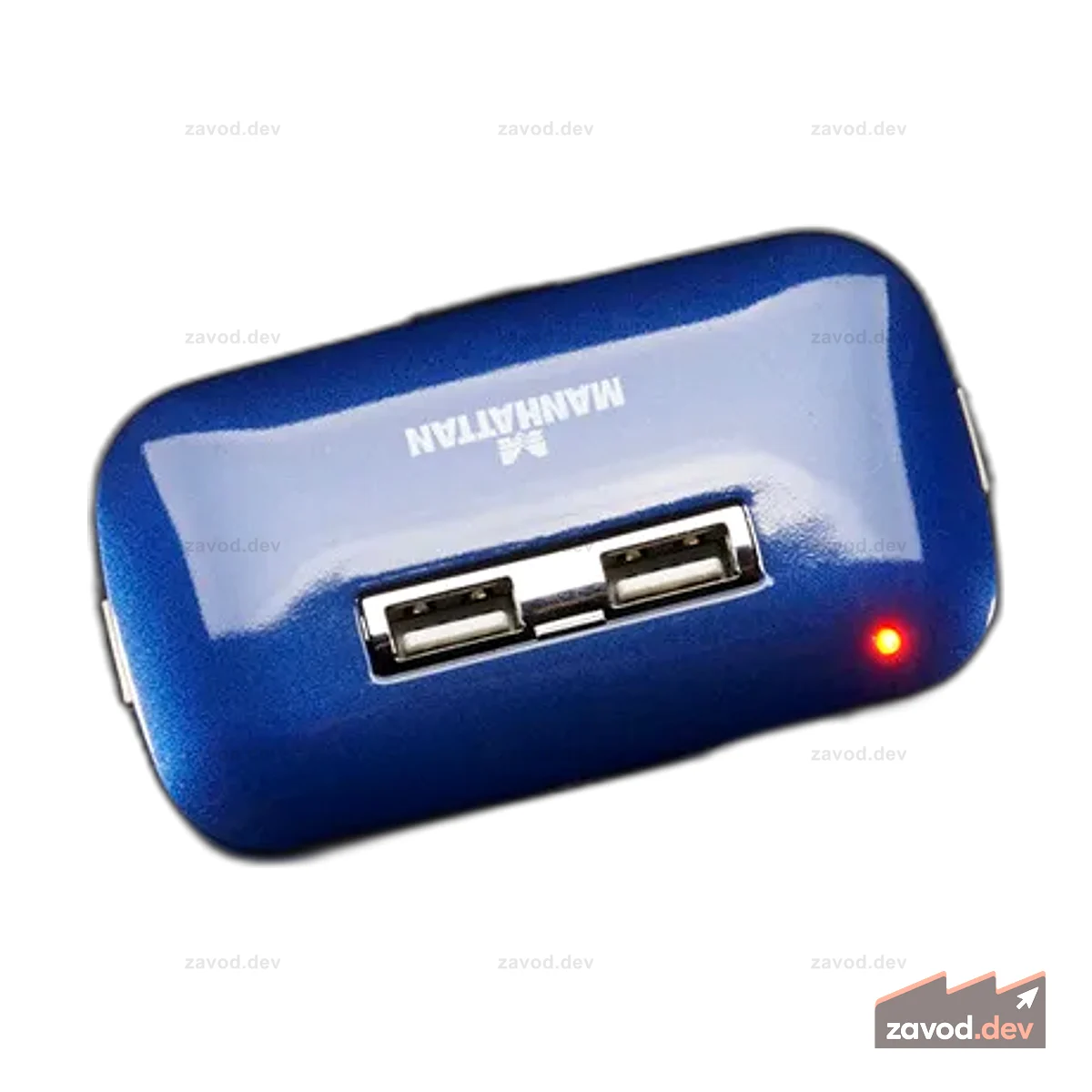 Концентратор с питанием USB 2.0 - 7 портов с источником питания 5 В, 2 А