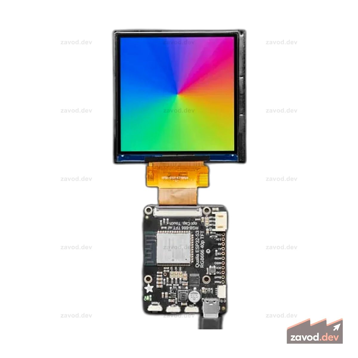 Квадратный TTL-дисплей RGB RGB — 3,4 дюйма, 480x480, без сенсорного экрана