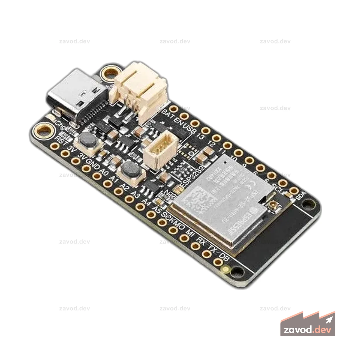Adafruit ESP32-S2 Feather с w.FL - STEMMA QT / Qwiic
