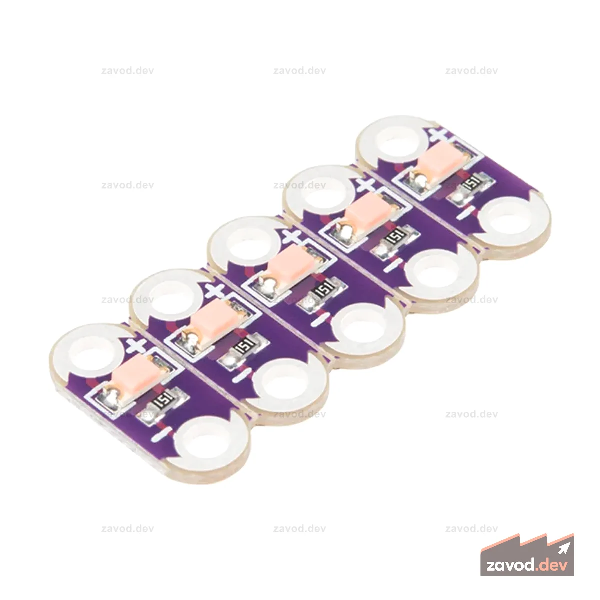 LilyPad LED Розовый (5шт)
