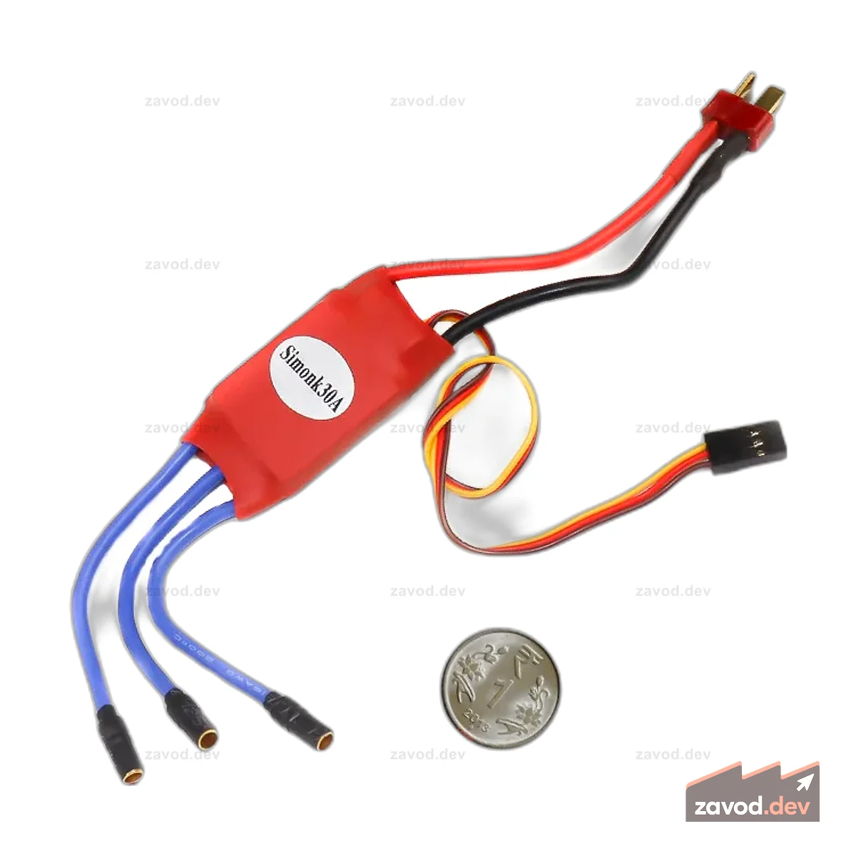 SimonK Red 30A BLDC ESC Электронный регулятор скорости с разъемами