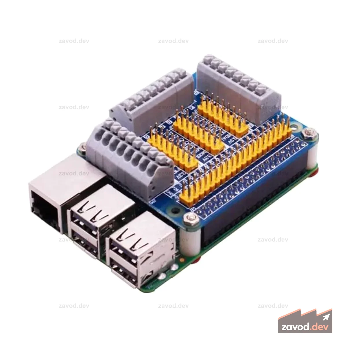 Многофункциональная плата расширения Raspberry Pi GPIO для 4B/3B/2B