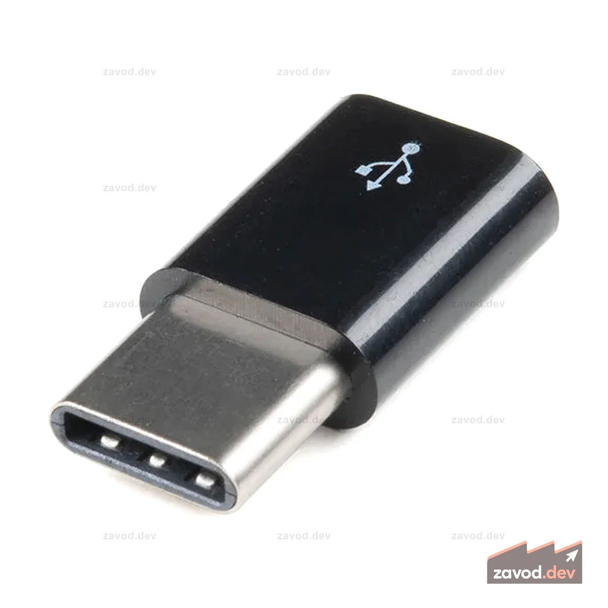 Адаптер Raspberry Pi Micro USB — USB-C — черный