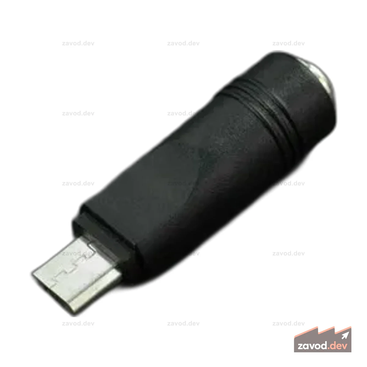 Адаптер постоянного тока 5,5/2,1 мм к микро-USB