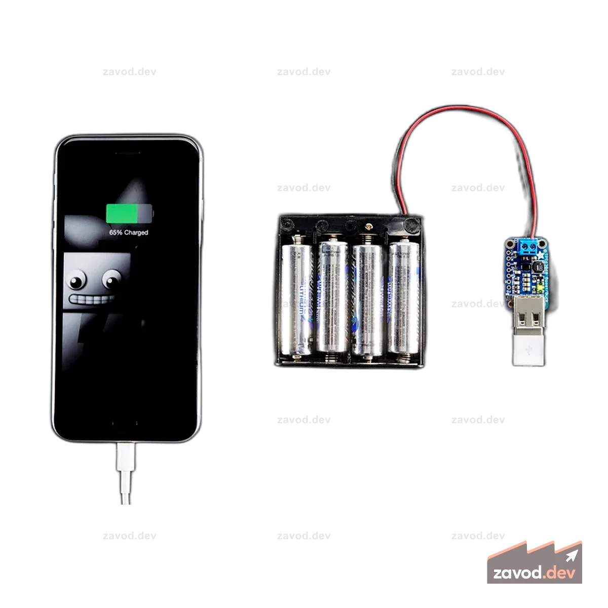 VERTER 5В USB понижающе-повышающий - 500мА от 3В-5В / 1000мА от 5В-12В TPS63060