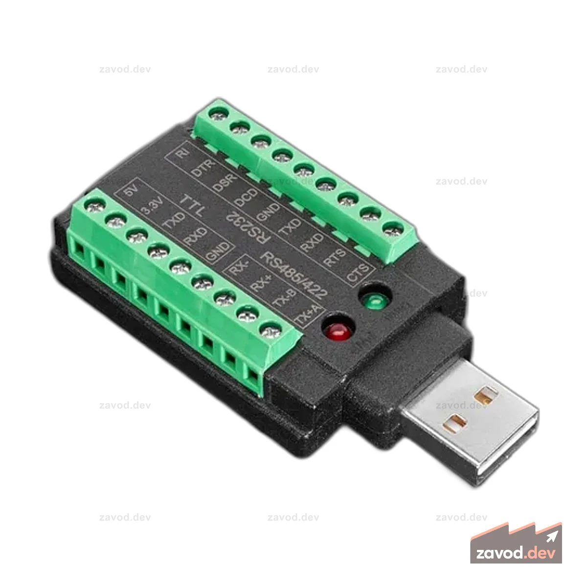 Многопротокольный последовательный адаптер USB-USB: RS-232/TTL UART/RS-485