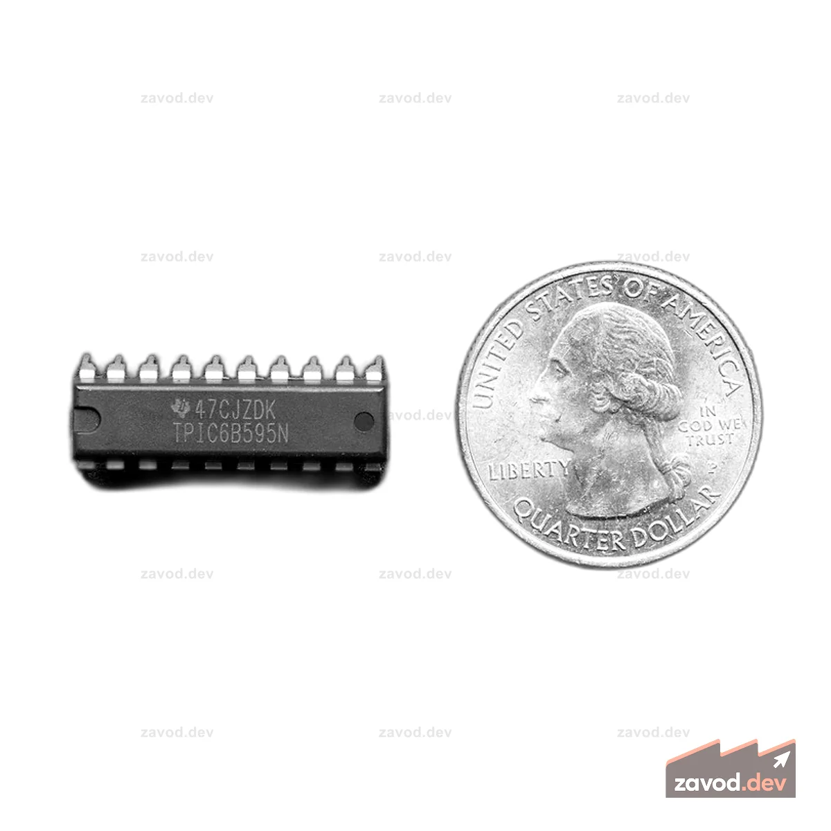 TPIC6B595 Сдвиговый регистр высокой мощности TPIC6B595