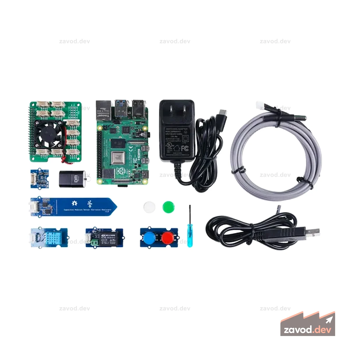 Комплект Grove Smart Agriculture с Raspberry Pi 4 — разработан для Microsoft FarmBeats для студентов