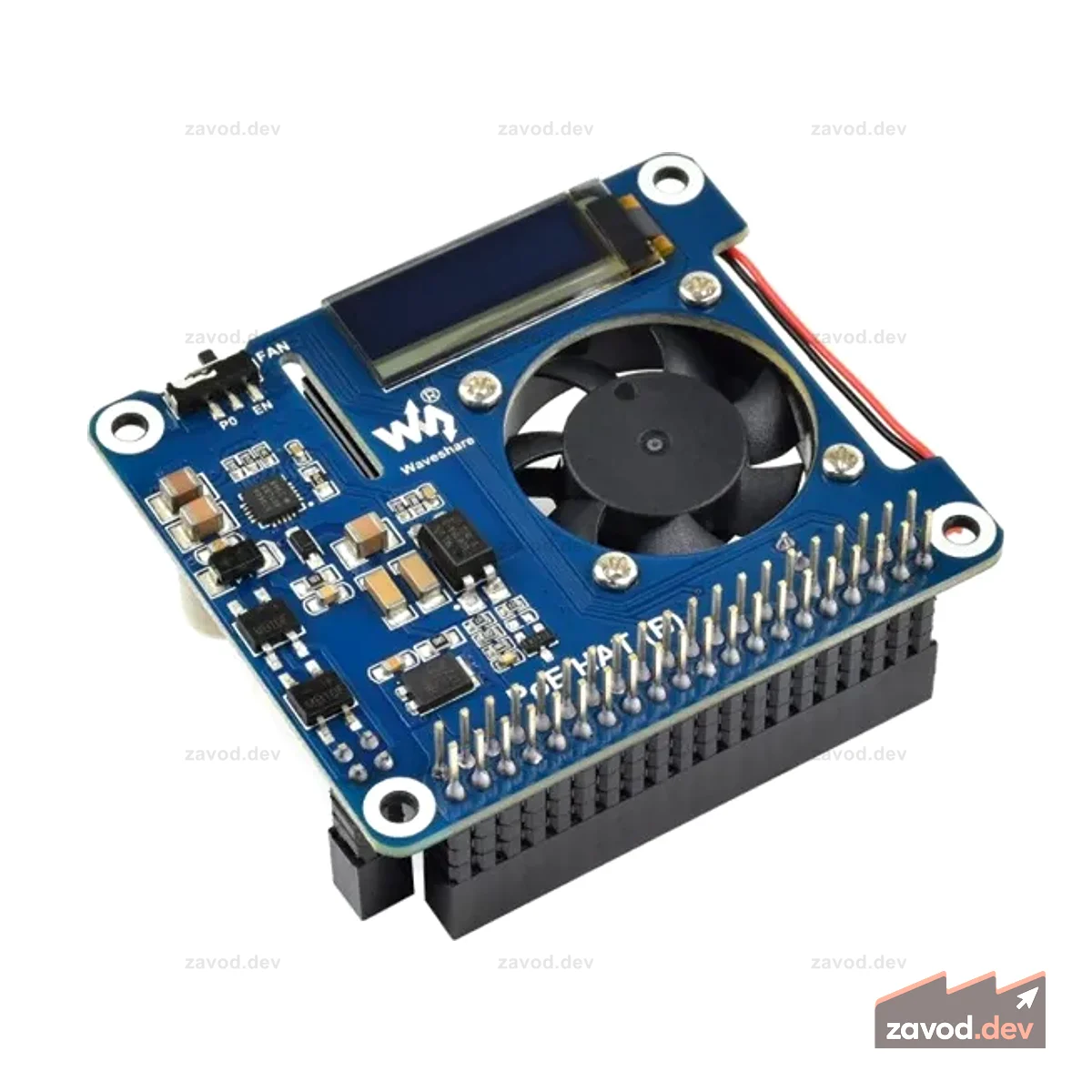 Шляпа Power over Ethernet (B) для Raspberry Pi 3B+/4B и сети 802.3af PoE