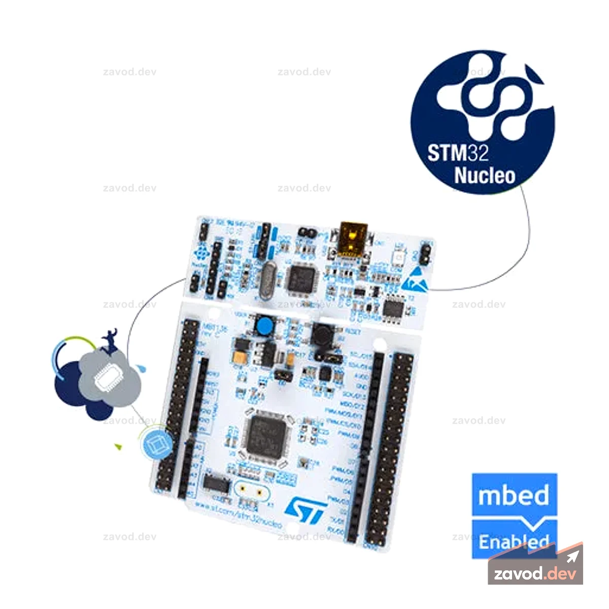 Плата ST Nucleo STM32F070RBT6