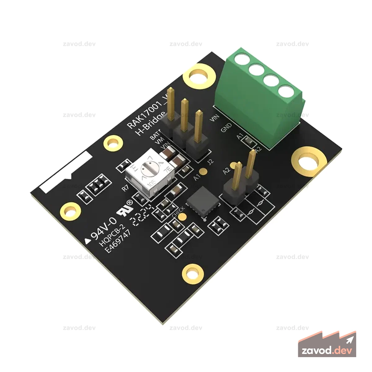 Драйвер двигателя с H-мостом ST Microelectronics STSPIN250 | RAK17001