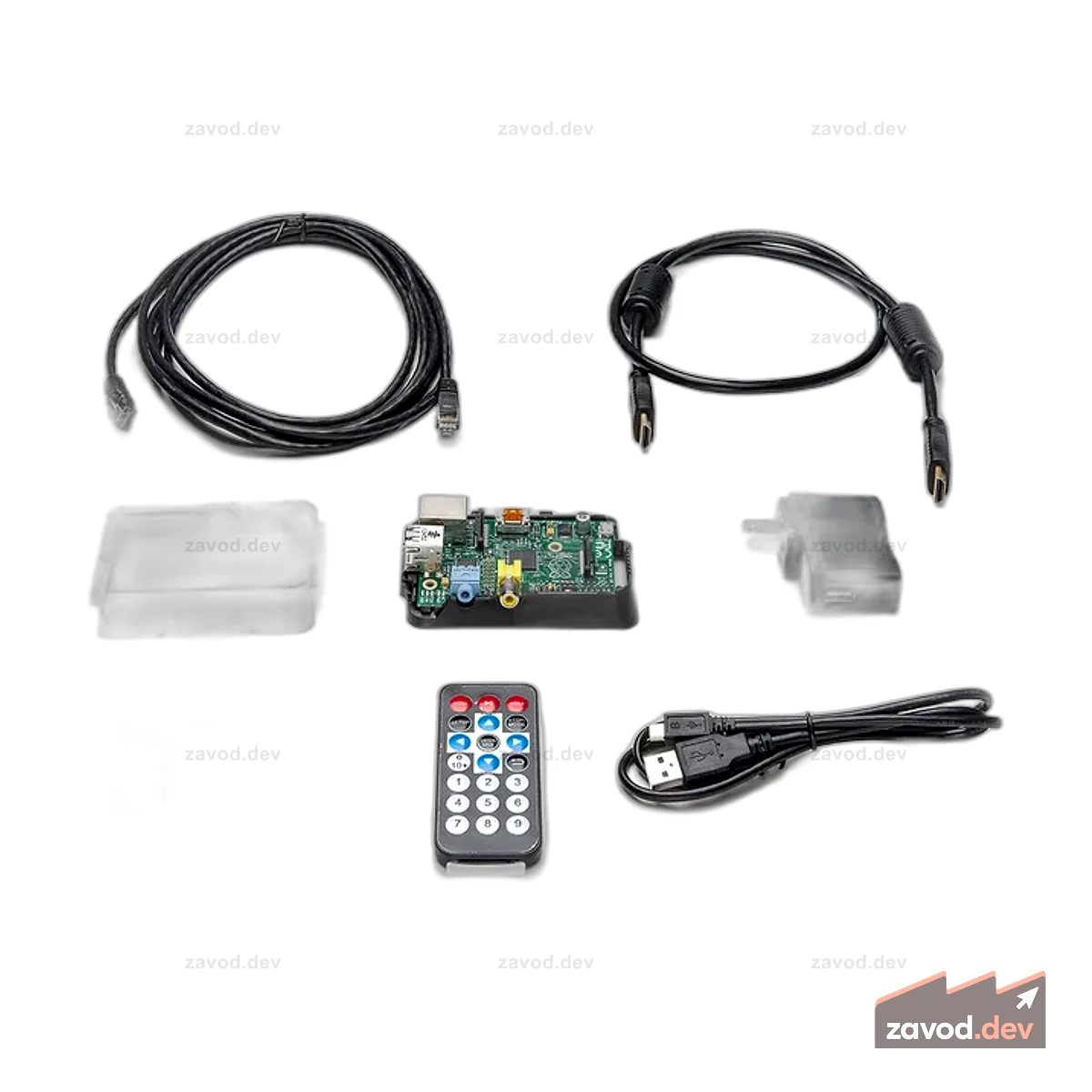 Пакет RaspBMC для Raspberry Pi — включает IRKey и пульт дистанционного управления