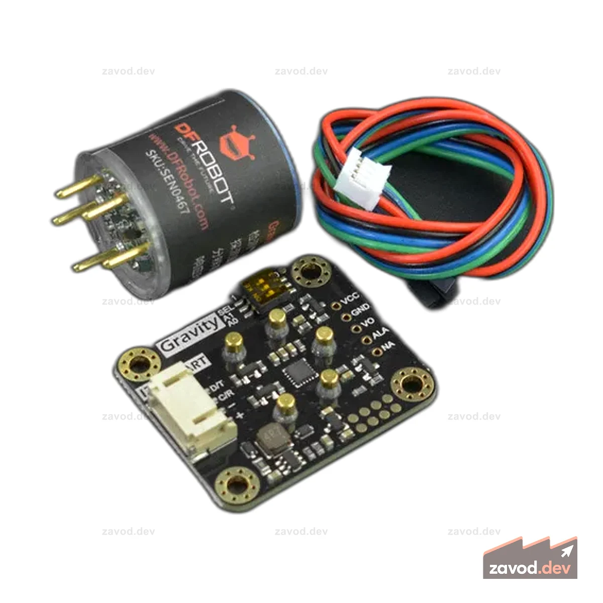 Гравитация: Датчик H2S (калиброванный) - I2C и UART