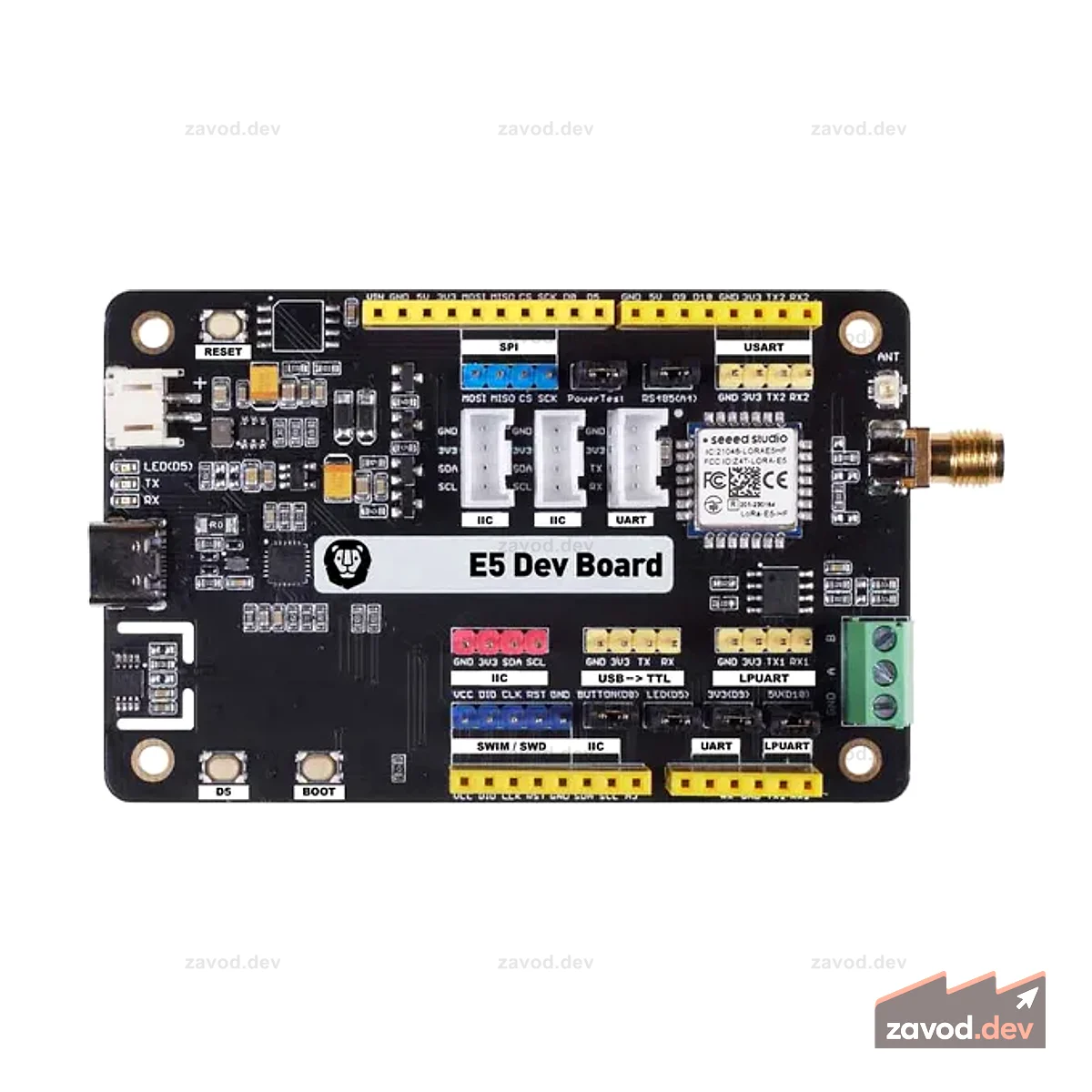 Комплект разработчика Wio-E5 — STM32WLE5JC, встроенные ARM Cortex-M4 и SX126x, поддержка LoRaWAN на EU868 и US915