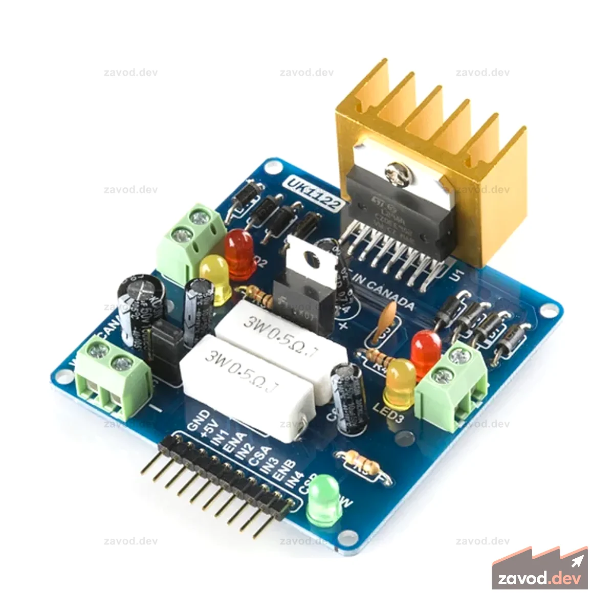 Драйвер двигателя 2A Dual L298 H-Bridge