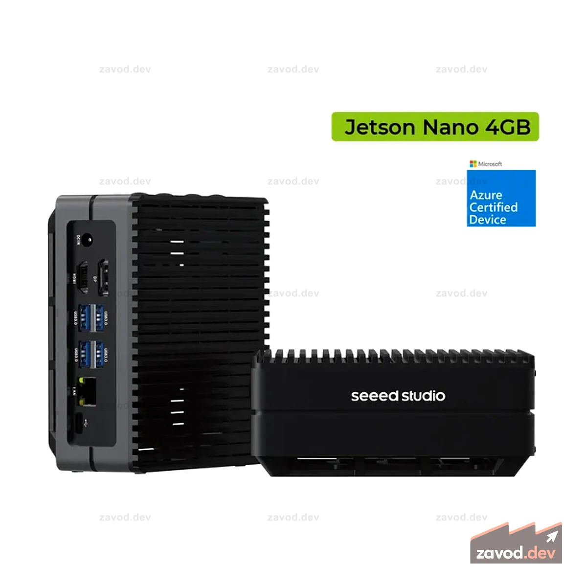 reComputer J1020 v2 (без адаптера питания) — компьютер Edge AI с NVIDIA® Jetson Nano 4 ГБ