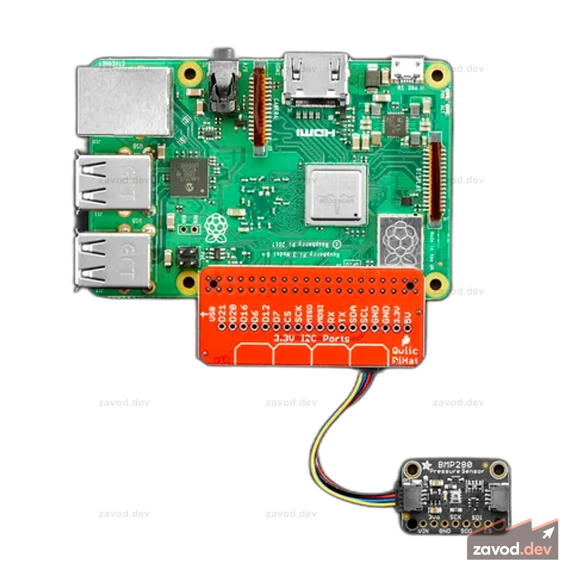 SparkFun Qwiic/STEMMA QT HAT для Raspberry Pi