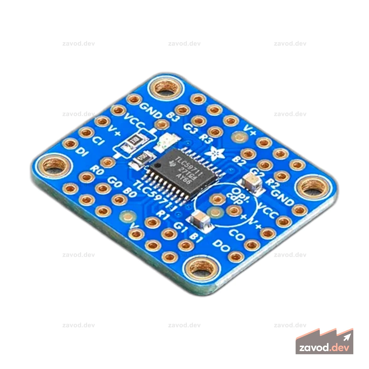 Adafruit 12-канальный 16-битный светодиодный драйвер PWM — интерфейс SPI — TLC59711